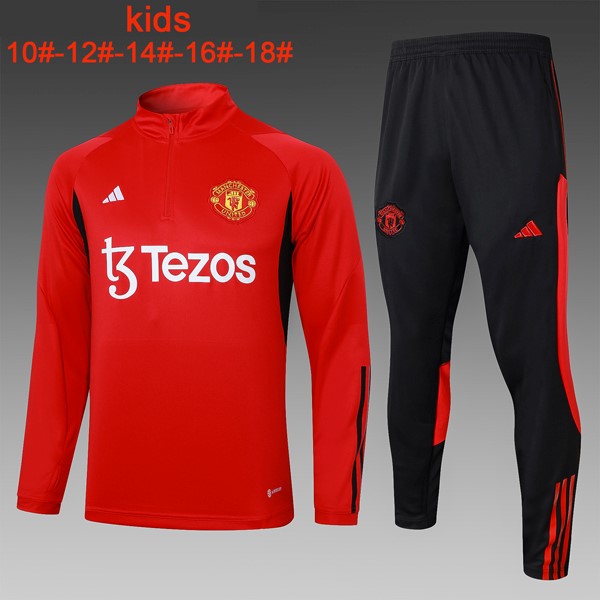 Ninos Sudadera De Training Manchester United 2024 Rojo 2